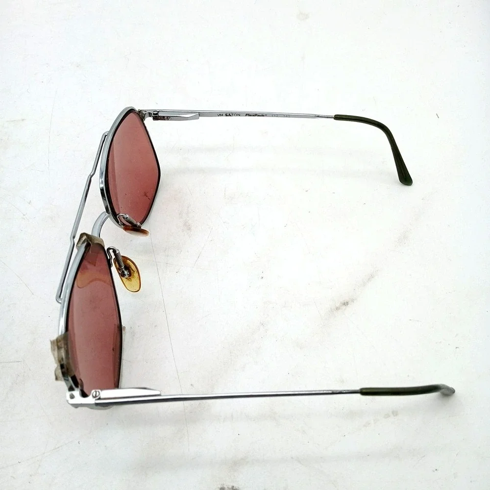 Vintage Van Heusen Silver Square Pilot‎ Metal Sunglasses FRAMES ONLY